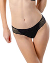 Classic Brief Stretch Fabric with Floral Lace Trim