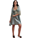 Satin Dress With Matching Robe