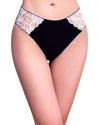 model wearing high waist cotton panties