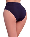 model wearing high waist cotton panties
