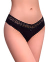 Super comfy cotton Tanga with embroidery waist