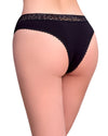 Super comfy cotton Tanga with embroidery waist