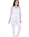 MODEL WEARING PAJAMAS SET