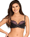 embroidery push up bra