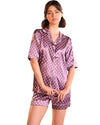 short satin set