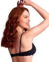 model wearing plain bra