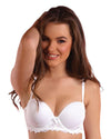 model wearing strapless bra
