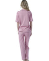 Elegant Button-Down Pajama Set for Women