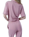 Elegant Button-Down Pajama Set for Women