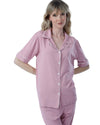 Elegant Button-Down Pajama Set for Women