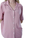 Elegant Button-Down Pajama Set for Women