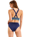 Navy Zigzag Bikini Set