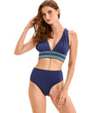 Navy Zigzag Bikini Set
