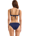 Navy Ruched Bikini Set