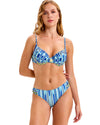 Blue Stripe Bikini Set