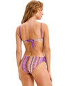 Women's wave Pattern Underwire Bikini Set