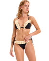 Shell Trim Black Bikini Set