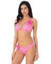 Rosette Bloom Triangle Bikini Set