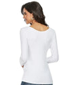 Long sleeve cotton undershirt