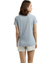 Women's Blue Graphic T-Shirt & Textured Shorts Nightwear Set
