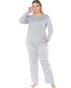 Printed long pants with long sleeve top