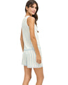 Striped Tank Top & Shorts Set for Women