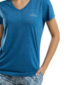 Women’s Blue Slogan T-Shirt & Abstract Print Pajama Set