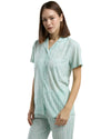 Women's Mint Green Cotton Pajama Set