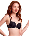 model wearing plain bra