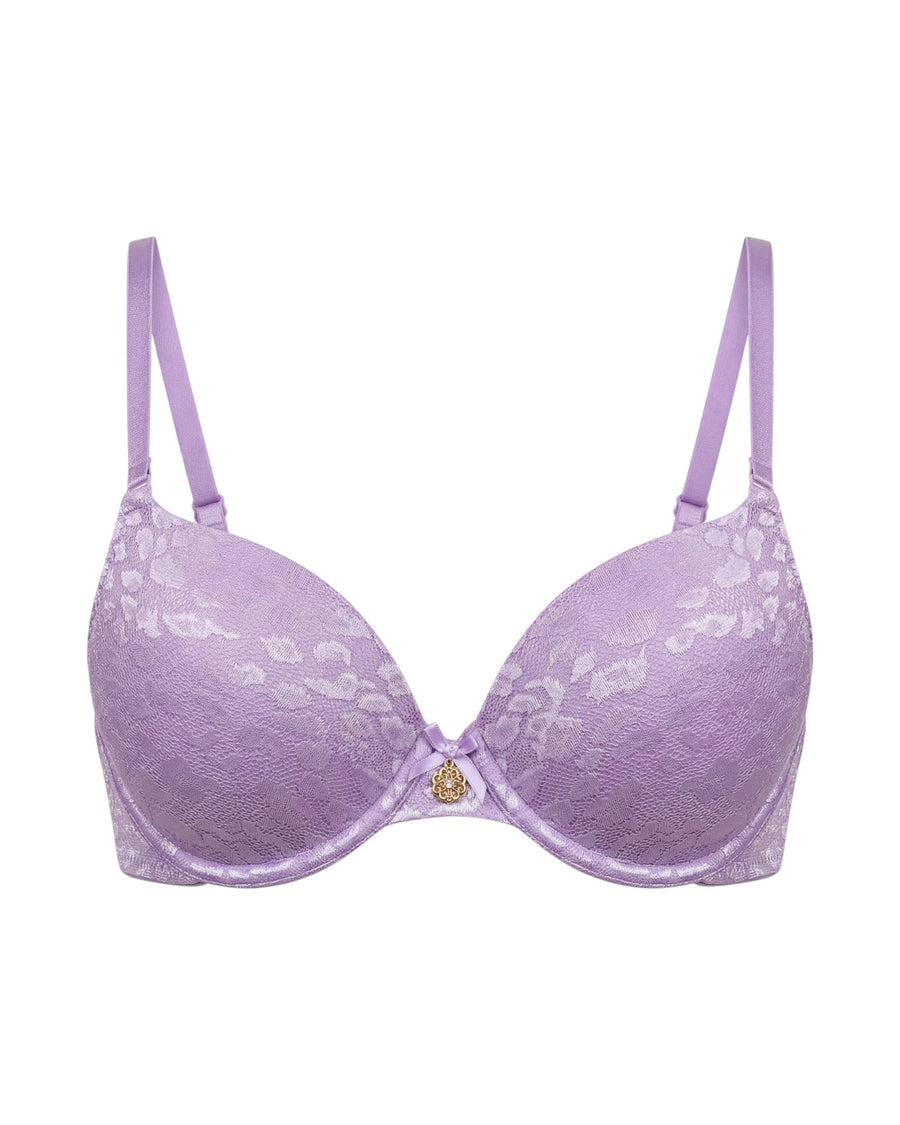 Purple lace bra