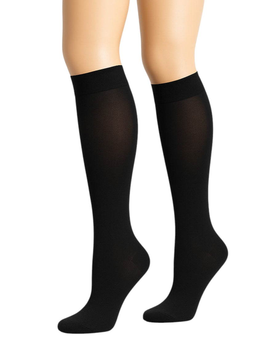 Luna Knee-High Stockings Black - 50Den
