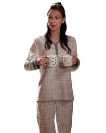  Patterned Winter Pajama Set