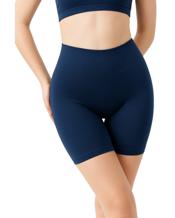 High-Waist Biker Shorts with Sculpting Fit