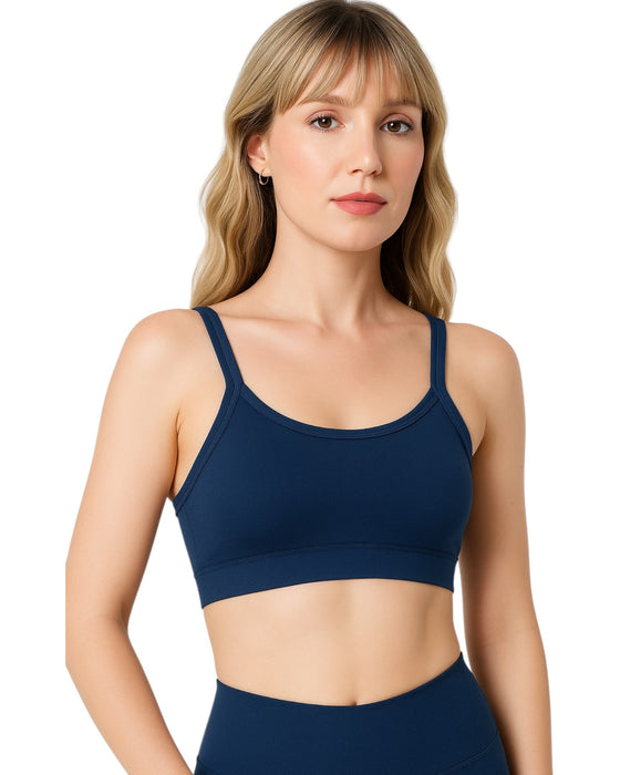 Crisscross Back Sports Bra with Medium Support