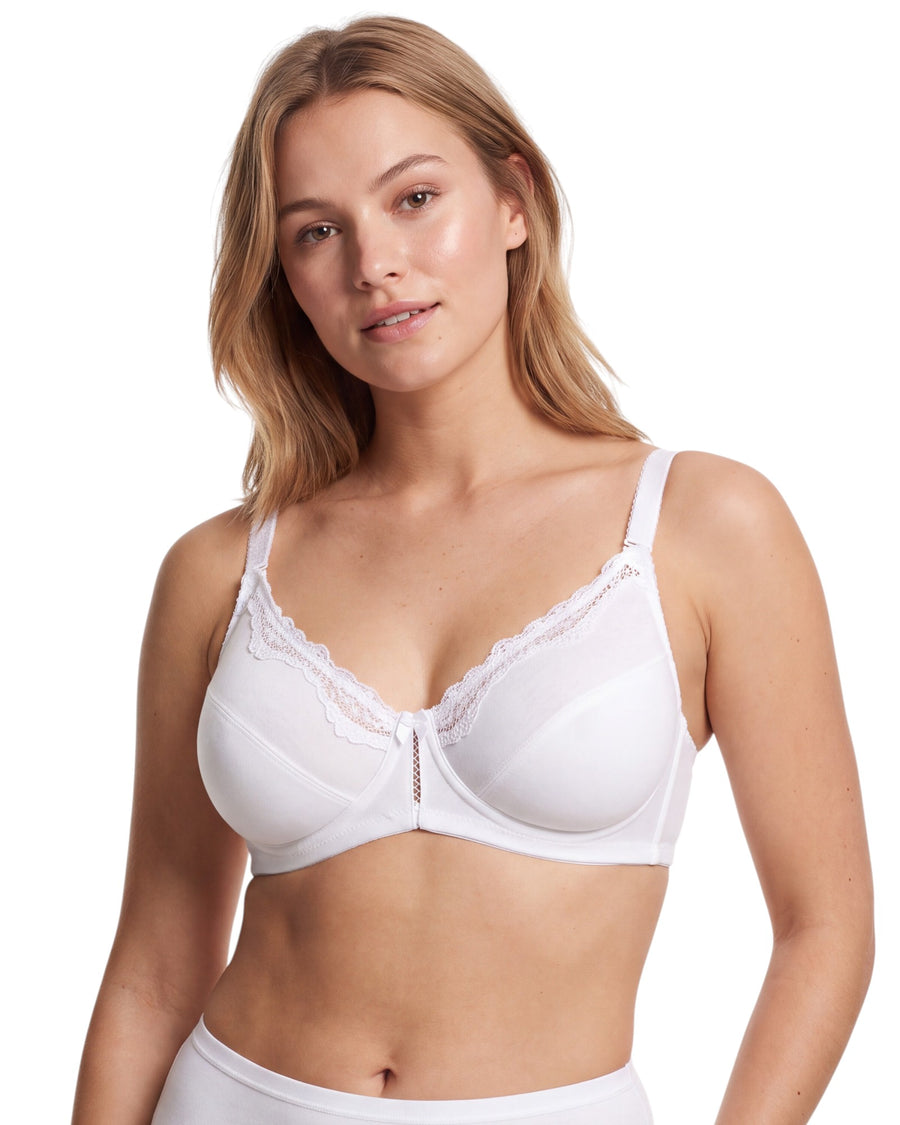 Underwired cotton bra fully covered 