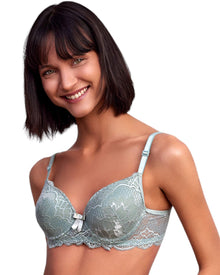  Amazing soft pad bra with front & back lacesBrasEllina Lingerie