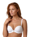 Woman wearing a white bra 