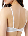 White bra on a model 
