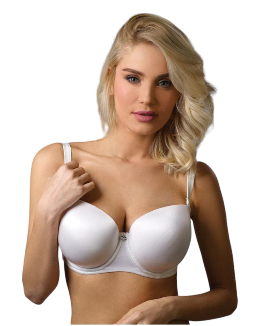model wearing soft pad bra