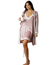  Velour Dress with robe 