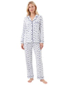  Floral Print Long Set, made from a cotton blend with a button-down top and matching pants 