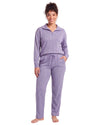 Shop Half-Zip Long Pajama featuring a relaxed half-zip top, long sleeves, and drawstring pants