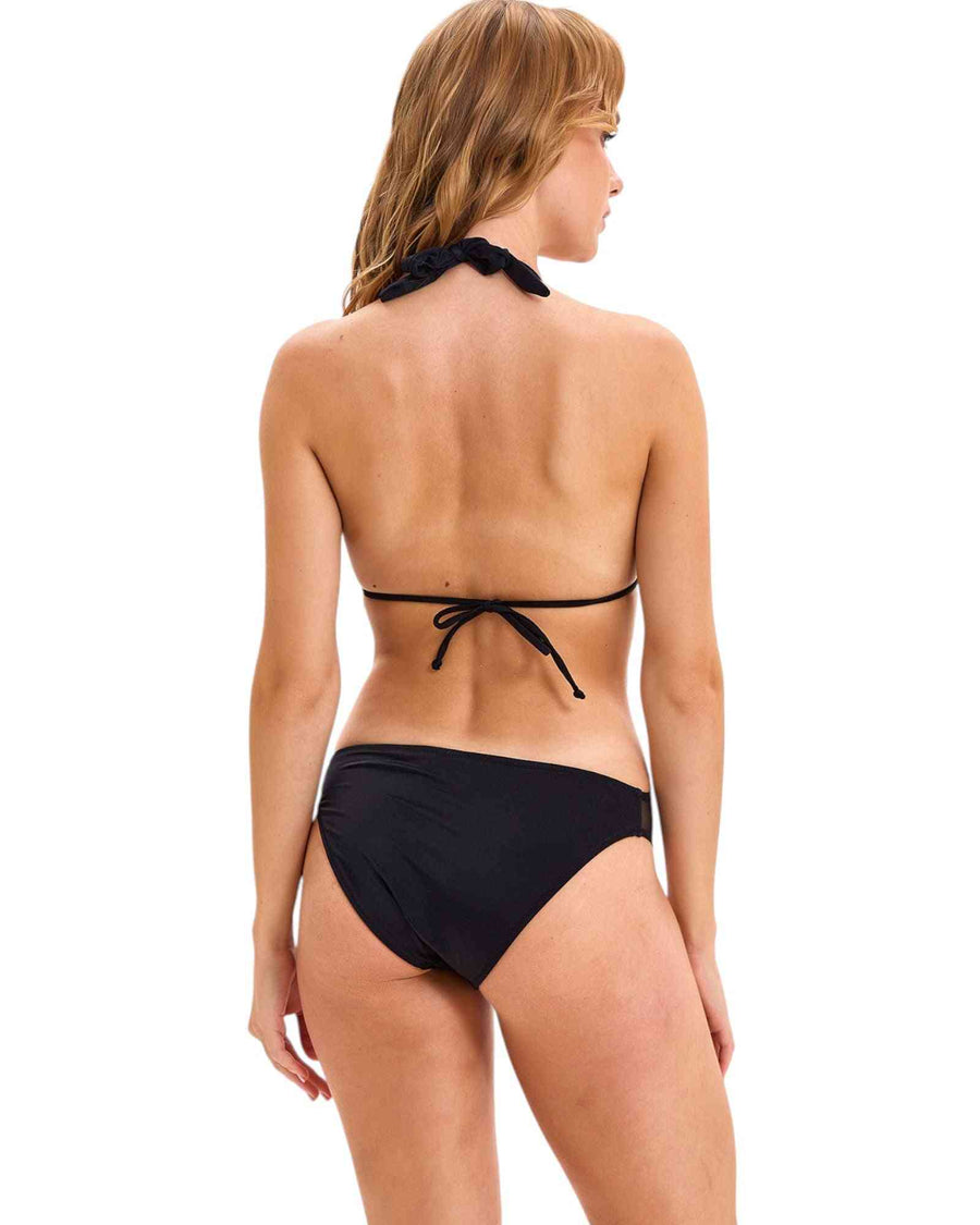Black Mesh Cutout Monokini
