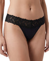 black thong with lace
