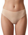 Nude seamless mid-rise brief with smooth stretch fabric and invisible finish.
