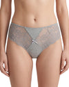 panty with Soft stretch fabric with floral lace panels