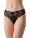 panty with Soft stretch fabric with floral lace panels