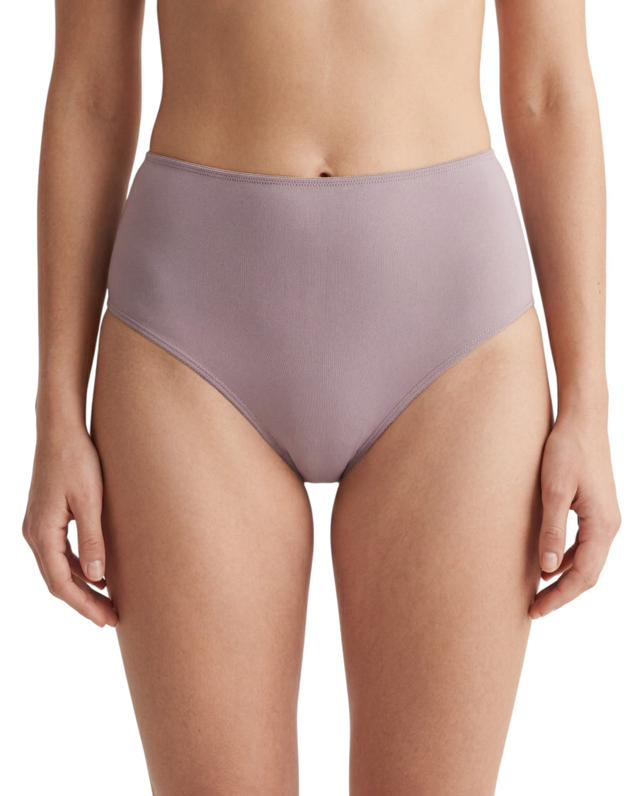 Women's seamless high-waist brief featuring smooth stretch fabric, full front and back coverage, and a no-show design for everyday comfort.