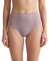 Women's seamless high-waist brief featuring smooth stretch fabric, full front and back coverage, and a no-show design for everyday comfort.