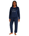 Little Star Embroidered Fleece Pajama Set